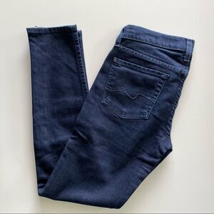 7 for All Mankind Gwenevere 24 Skinny Dark Denim Jeans 7FAM